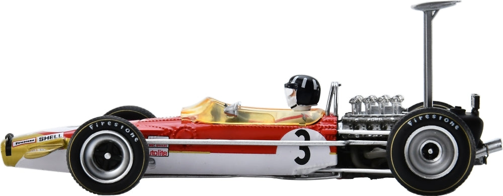 Lotus 49B #3 2nd F1 German GP 1968 Graham Hill 1:43 Scale Resin Car – Spark