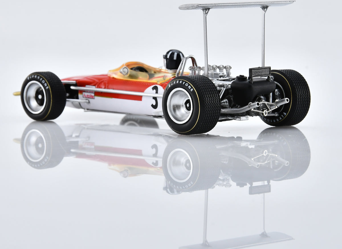 Lotus 49B #3 2nd F1 German GP 1968 Graham Hill 1:43 Scale Resin Car – Spark