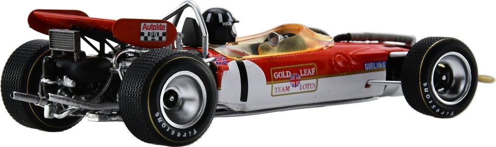 Lotus 49B #1 4th F1 German GP 1969 Graham Hill 1:43 Scale Resin Car – Spark