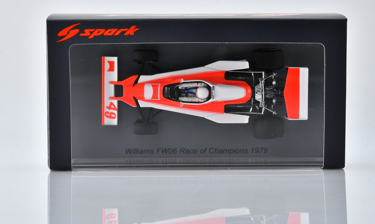 Williams FW06 #49 Race of Champions 1979 Giacomo Agostini 1:43 Scale Resin Car – Spark