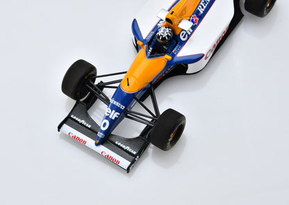 Williams FW15C #0 Winner F1 Belgian GP 1993 Damon Hill 1:43 Scale Resin Car – Spark