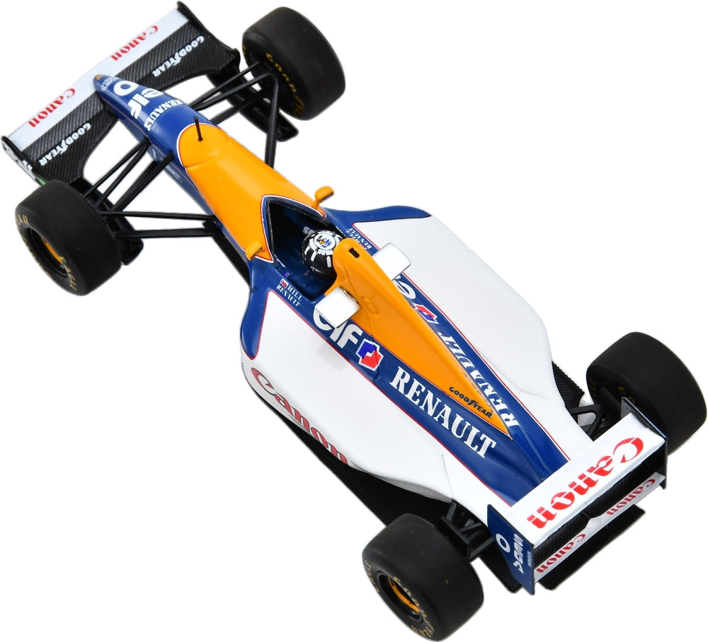 Williams FW15C #0 Winner F1 Belgian GP 1993 Damon Hill 1:43 Scale Resin Car – Spark