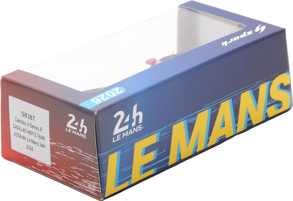 Cadillac V-Series.R Hertz Team Jota #12 4th Le Mans 24H 2026 Lynn/Stevens/Nato 1:43 Scale Resin Car – Spark
