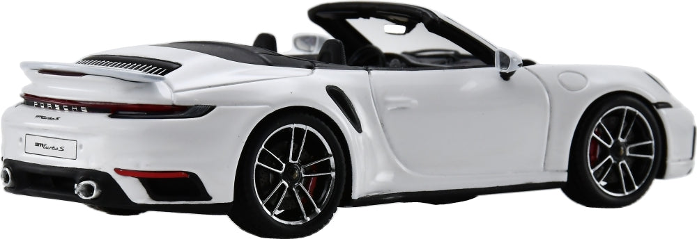 Porsche 911 Turbo S (992) Cabriolet White 1:43 Scale Resin Car – Spark