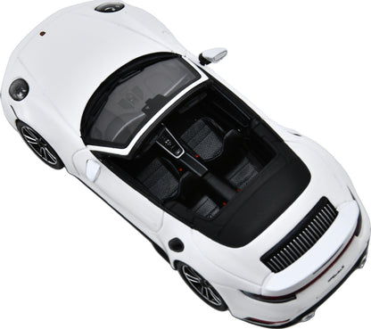 Porsche 911 Turbo S (992) Cabriolet White 1:43 Scale Resin Car – Spark