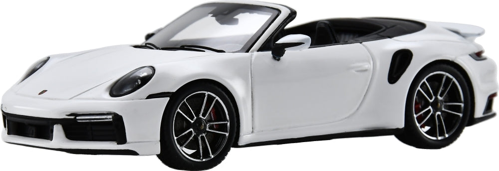 Porsche 911 Turbo S (992) Cabriolet White 1:43 Scale Resin Car – Spark