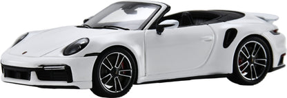 Porsche 911 Turbo S (992) Cabriolet White 1:43 Scale Resin Car – Spark