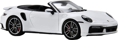 Porsche 911 Turbo S (992) Cabriolet White 1:43 Scale Resin Car – Spark