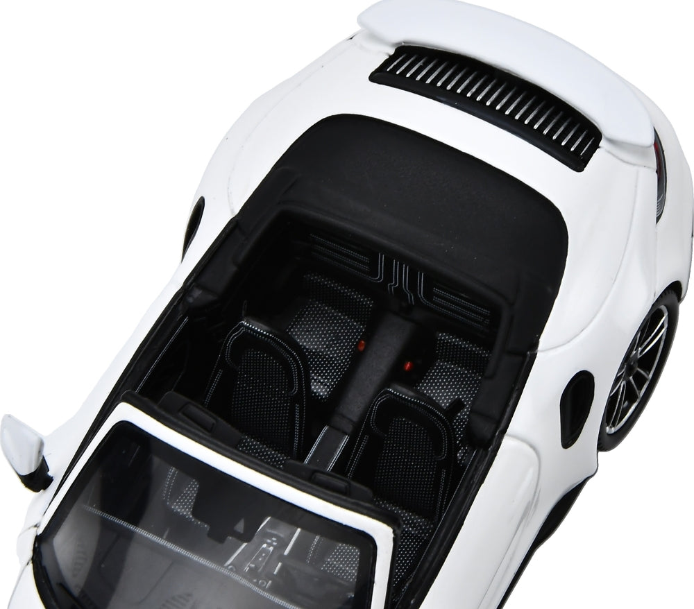 Porsche 911 Turbo S (992) Cabriolet White 1:43 Scale Resin Car – Spark