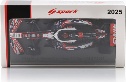 Haas VF-25 MoneyGram Haas F1 Team #31 US GP 2025 Esteban Ocon 1:43 Scale Resin Car – Spark
