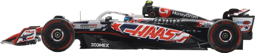 Haas VF-25 MoneyGram Haas F1 Team #87 US GP 2025 Oliver Bearman 1:43 Scale Resin Car – Spark