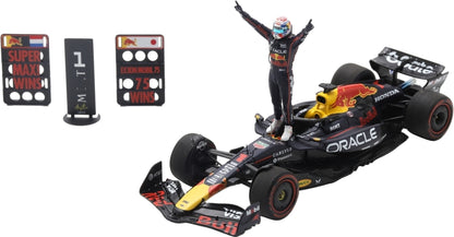 Oracle Red Bull Racing RB21 #1 1st US GP 2025 Max Verstappen w/Pit Boards 1:43 Scale Resin Car – Spark