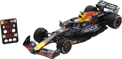 Oracle Red Bull Racing RB21 #1 Winner F1 Las Vegas GP 2025 Max Verstappen w/Pit Board 1:43 Scale Resin Car – Spark