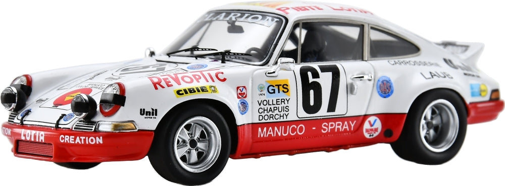 Porsche Carrera RSR #67 Le Mans 24H 1974 W. Vollery/E. Chapuis/R. Dorchy 1:43 Scale Resin Car – Spark