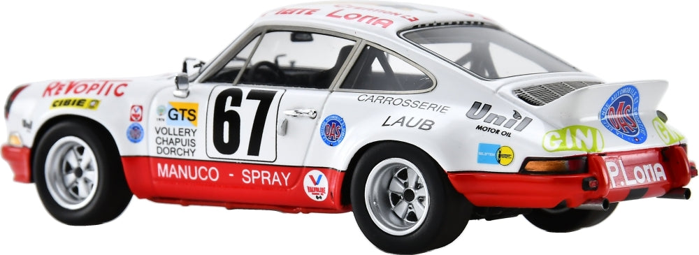 Porsche Carrera RSR #67 Le Mans 24H 1974 W. Vollery/E. Chapuis/R. Dorchy 1:43 Scale Resin Car – Spark
