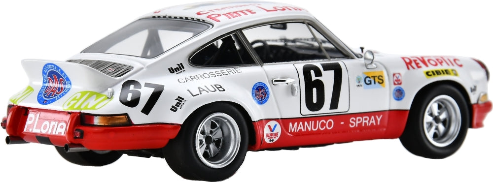 Porsche Carrera RSR #67 Le Mans 24H 1974 W. Vollery/E. Chapuis/R. Dorchy 1:43 Scale Resin Car – Spark