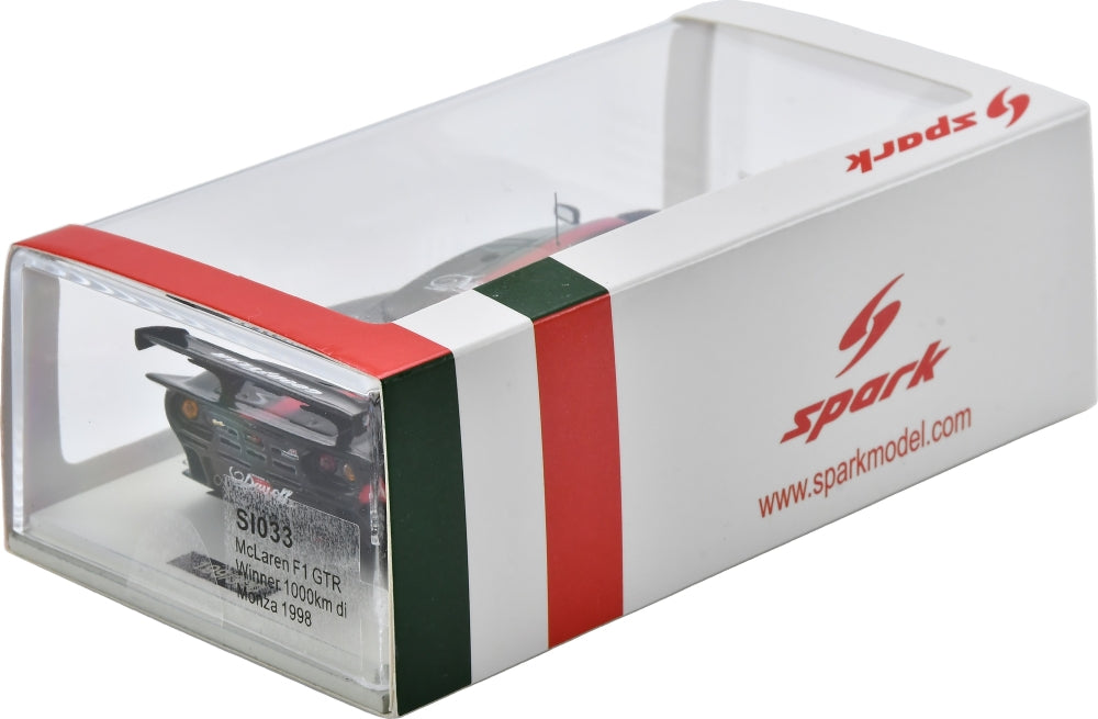 McLaren F1 GTR #11 Winner 1000km di Monza 1998 T. Bscher/G. Lees Limited 300pcs 1:43 Scale Resin Car – Spark