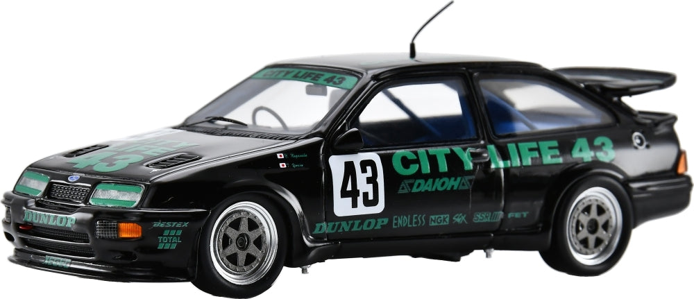 Ford Sierra RS500 Cosworth #43 7th JTC Tsukuba Nippon 1990 Yorino/Nagasaka 300pcs 1:43 Scale Resin Car – Spark