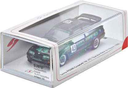 Ford Sierra RS500 Cosworth #43 7th JTC Tsukuba Nippon 1990 Yorino/Nagasaka 300pcs 1:43 Scale Resin Car – Spark
