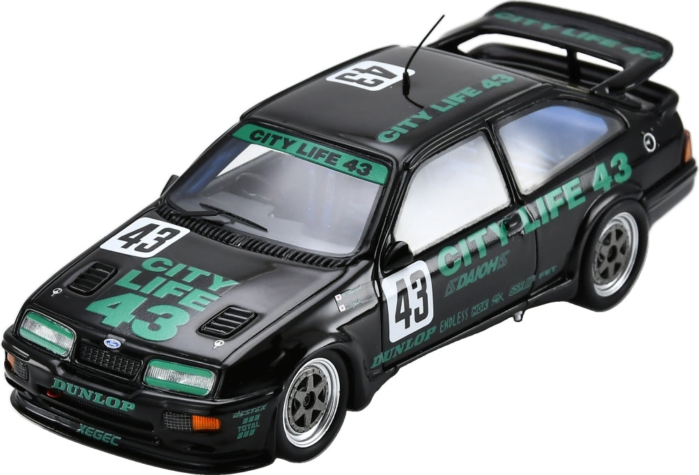 Ford Sierra RS500 Cosworth #43 7th JTC Tsukuba Nippon 1990 Yorino/Nagasaka 300pcs 1:43 Scale Resin Car – Spark