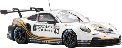 Porsche 911 GT3 Cup #40 Carrera Cup GB Champion 2025 Andrew Rackstraw 1:43 Scale Resin Car – Spark