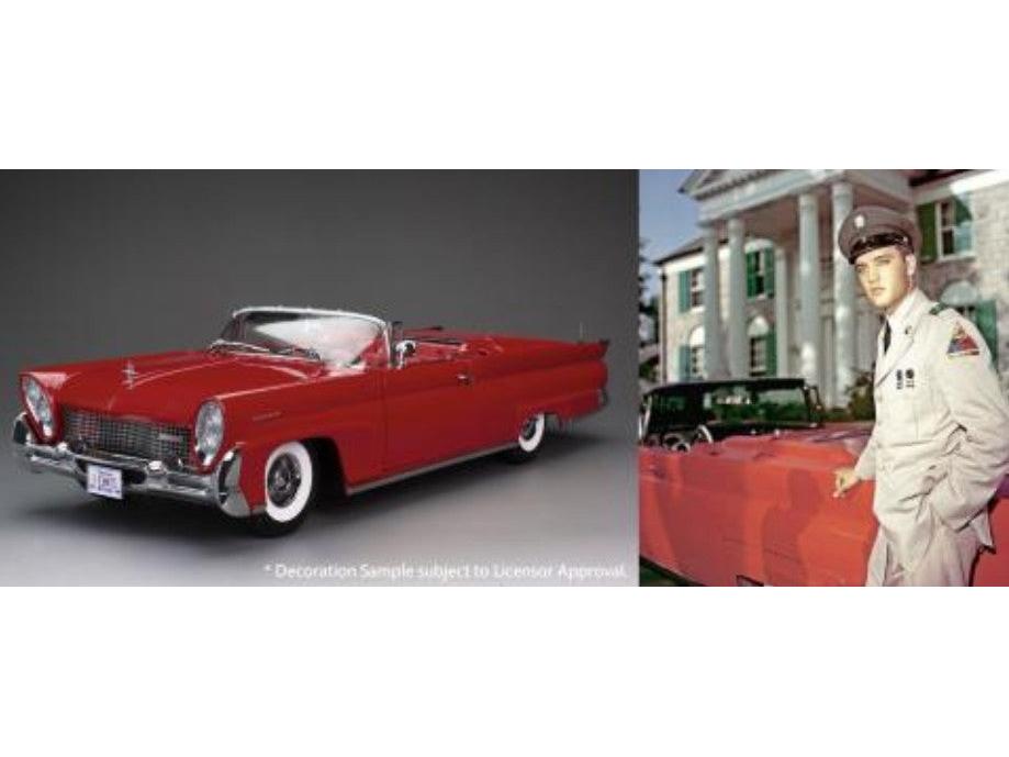 Lincoln Continental Mk3 Open Convertible Elvis Presley Red (with figure) 1958 1:18 Scale Diecast Car – Sun Star