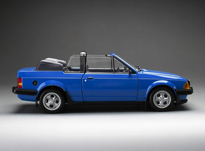 Ford Escort XR3i Cabrio RHD Azure Blue 1:18 Scale Diecast Car – Sun Star