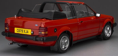 Ford Escort XR3i Cabrio RHD Sunburst Red 1:18 Scale Diecast Car – Sun Star