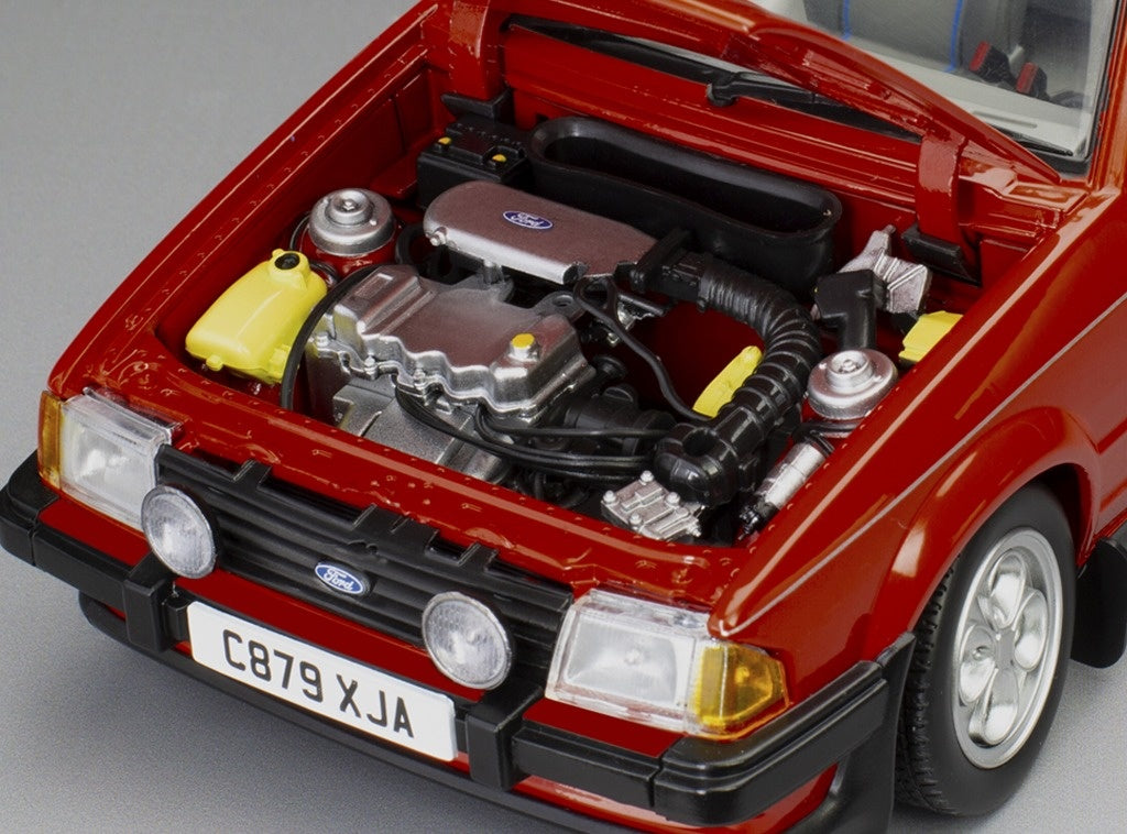Ford Escort XR3i Cabrio RHD Sunburst Red 1:18 Scale Diecast Car – Sun Star