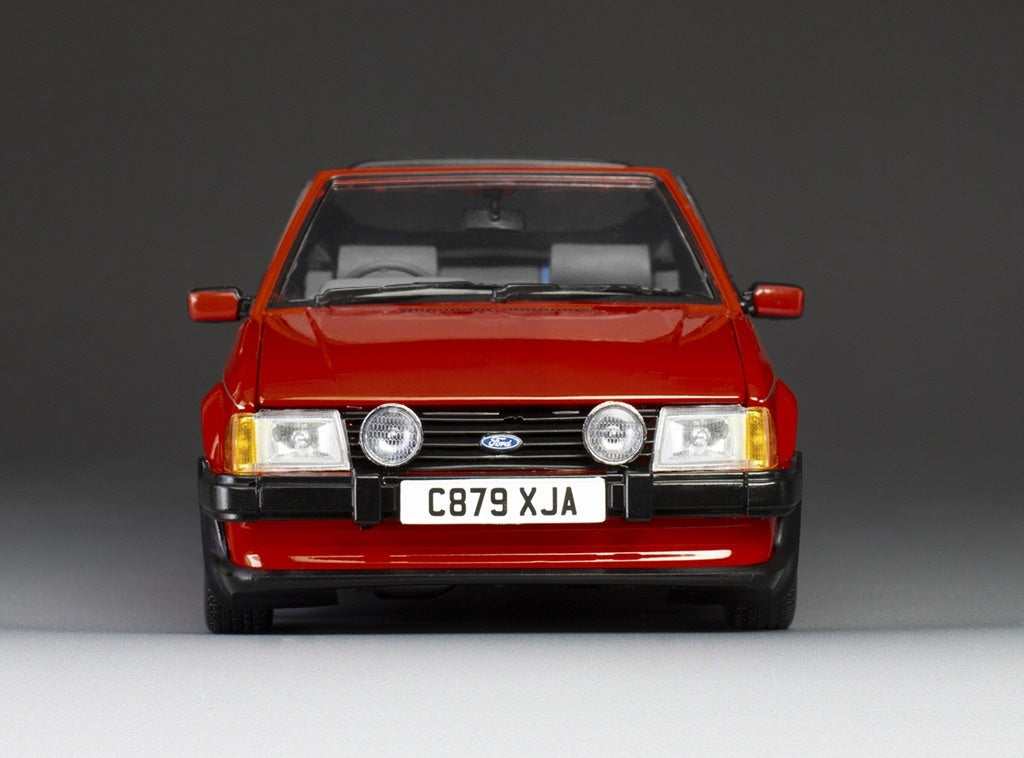 Ford Escort XR3i Cabrio RHD Sunburst Red 1:18 Scale Diecast Car – Sun Star
