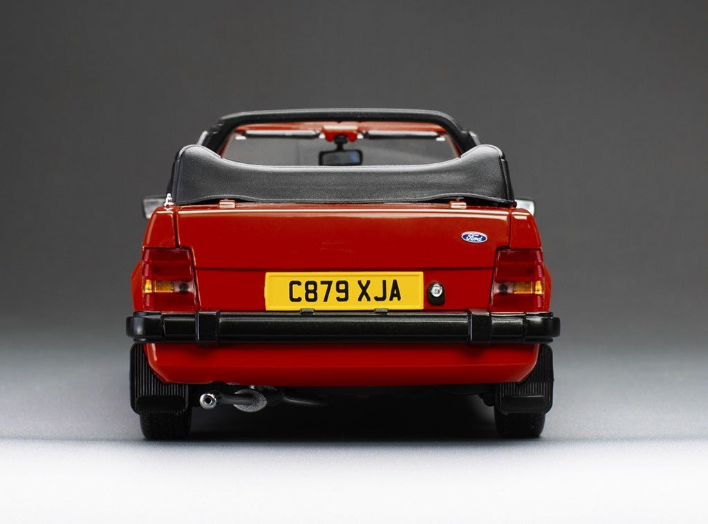 Ford Escort XR3i Cabrio RHD Sunburst Red 1:18 Scale Diecast Car – Sun Star