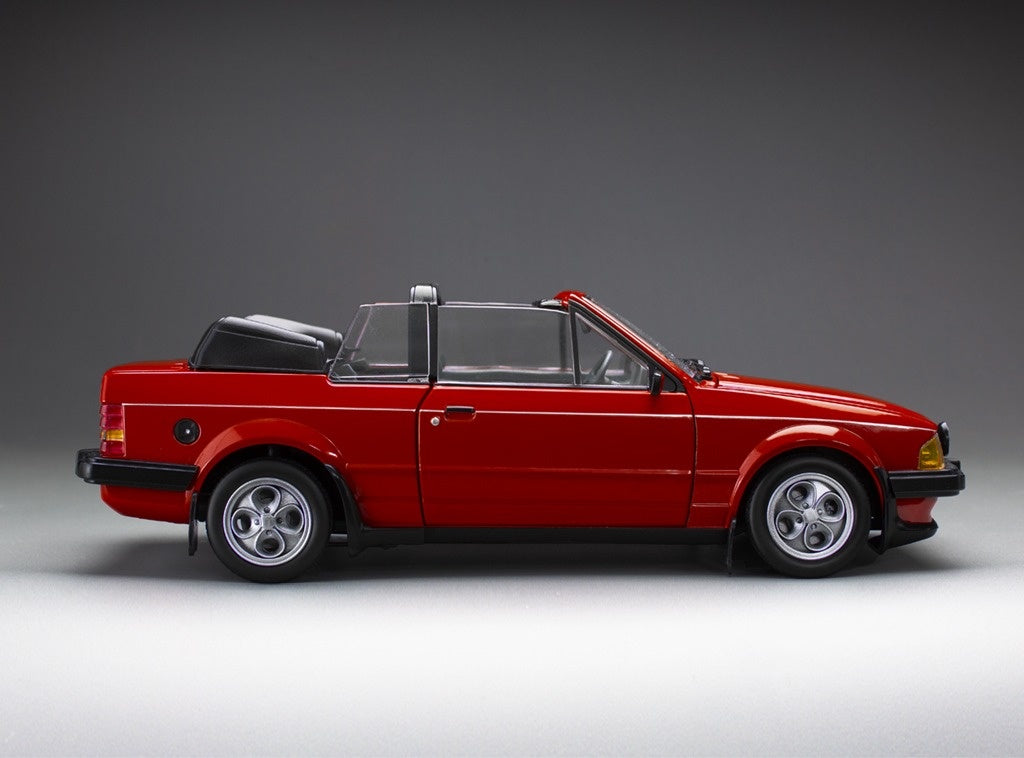 Ford Escort XR3i Cabrio RHD Sunburst Red 1:18 Scale Diecast Car – Sun Star