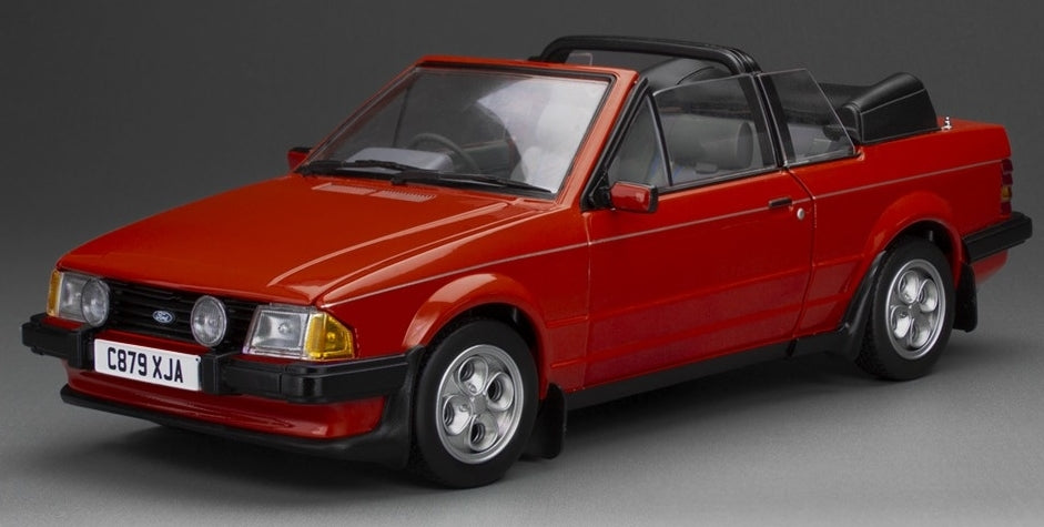 Ford Escort XR3i Cabrio RHD Sunburst Red 1:18 Scale Diecast Car – Sun Star
