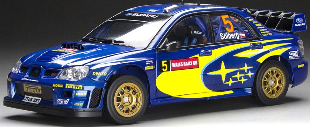 Subaru Impreza WRC06 #5 P.Solberg/P.Mills 3rd Wales Rally GB 2006 1:18 Scale Sun Star Diecast Model Car