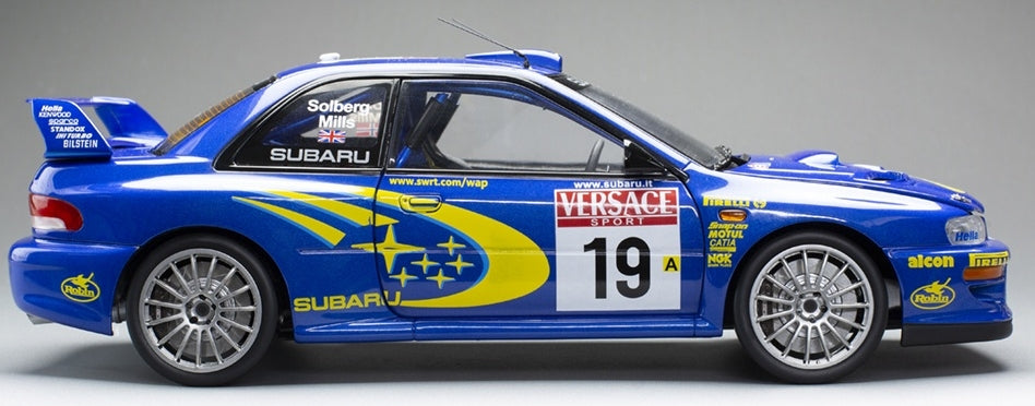 Subaru Impreza S6 WRC Sanremo Rallye d'Italia 2000 #19 Solberg/Mills 1:18 Scale Diecast Model Car – Sun Star