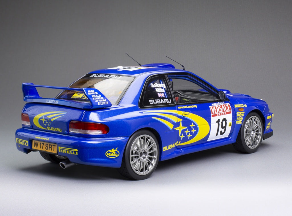 Subaru Impreza S6 WRC Sanremo Rallye d'Italia 2000 #19 Solberg/Mills 1:18 Scale Diecast Model Car – Sun Star