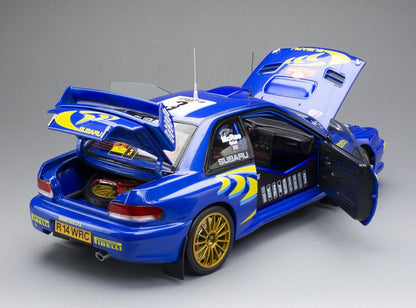 Subaru Impreza S5 WRC 98 Rallye Sanremo 1998 3rd #3 C. McRae N. Grist 1:18 Scale Diecast Model Car – Sun Star