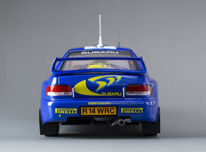 Subaru Impreza S5 WRC 98 Rallye Sanremo 1998 3rd #3 C. McRae N. Grist 1:18 Scale Diecast Model Car – Sun Star