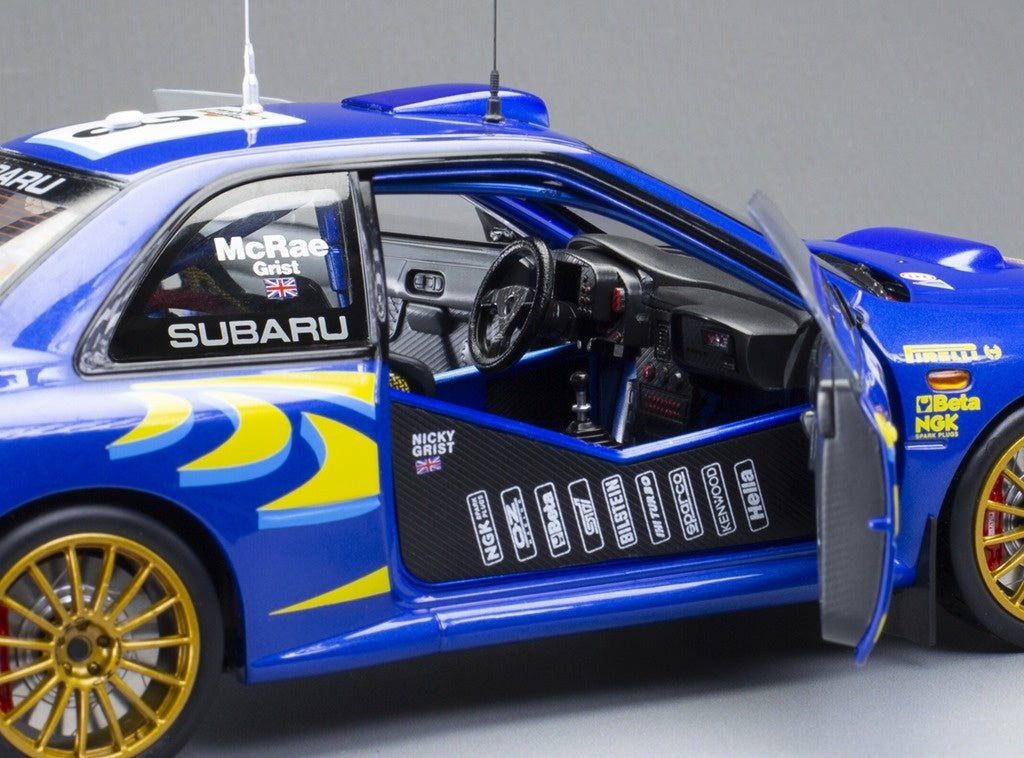 Subaru Impreza S5 WRC 98 Rallye Sanremo 1998 3rd #3 C. McRae N. Grist 1:18 Scale Diecast Model Car – Sun Star