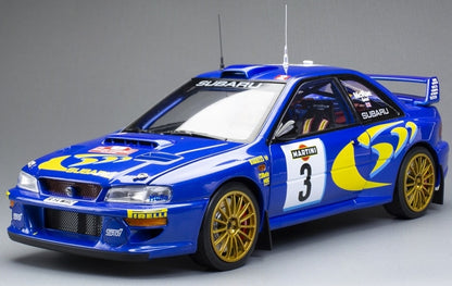 Subaru Impreza S5 WRC 98 Rallye Sanremo 1998 3rd #3 C. McRae N. Grist 1:18 Scale Diecast Model Car – Sun Star