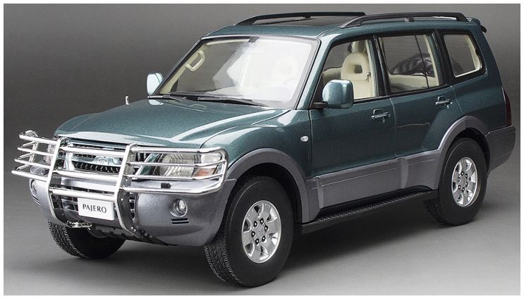 Mitsubishi Pajero V73 Green Metallic (New Tooling) Limited Edition 300pcs 1:18 Scale Sun Star Diecast Model Car