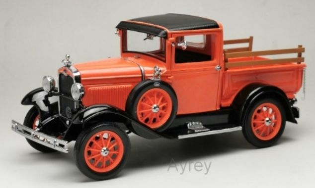 Ford Model A Pick Up Orange/Black 1931 1:18 Scale Sun Star Diecast Model