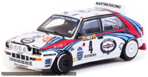Lancia Delta HF Integrale #4 Rally Monte Carlo 1992 Auriol/Occelli 1:64 Scale Diecast Car – Tarmac Works