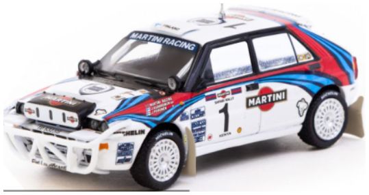 Lancia Delta HF Integrale Martini Racing #1 Safari Rally 1992 Kankkunen/Piironen 1:64 Scale Diecast Car – Tarmac Works
