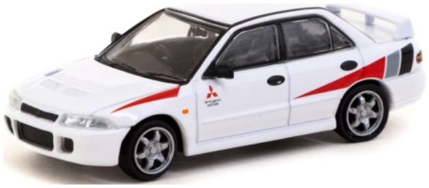 Mitsubishi Lancer RS Evolution White 1:64 Scale Tarmac Works Diecast Model