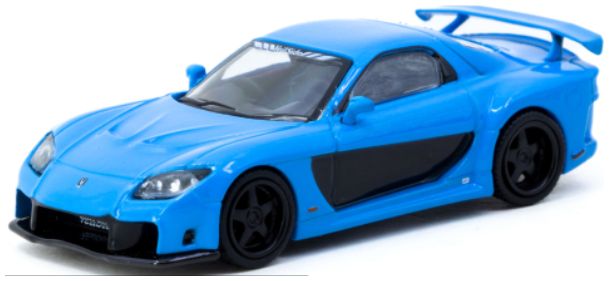 Mazda RX-7 Blue 1:64 Scale Diecast Car – Tarmac Works