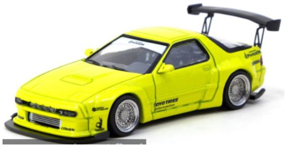 Mazda RX-7 (FC3S) Pandem Yellow 1:64 Scale Diecast Car – Tarmac Works
