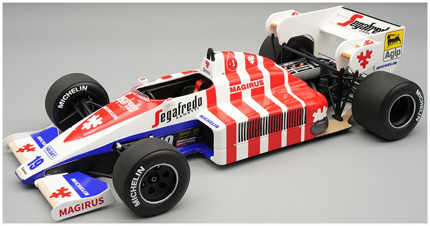 Toleman TG184 #19 F1 Portuguese GP 1984 Ayrton Senna 1:18 Scale Resin Car – Tecnomodel