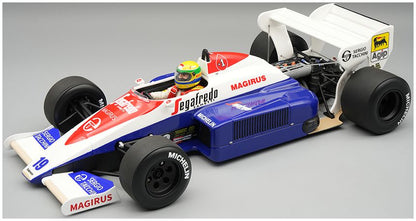Toleman TG 184 #19 F1 British GP 1984 Ayrton Senna w/Driver 1:18 Scale Resin Car – Tecnomodel