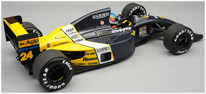 Minardi M191 #24 F1 Belgian GP 1991 Gianni Morbidelli w/Driver 1:18 Scale Resin Car – Tecnomodel